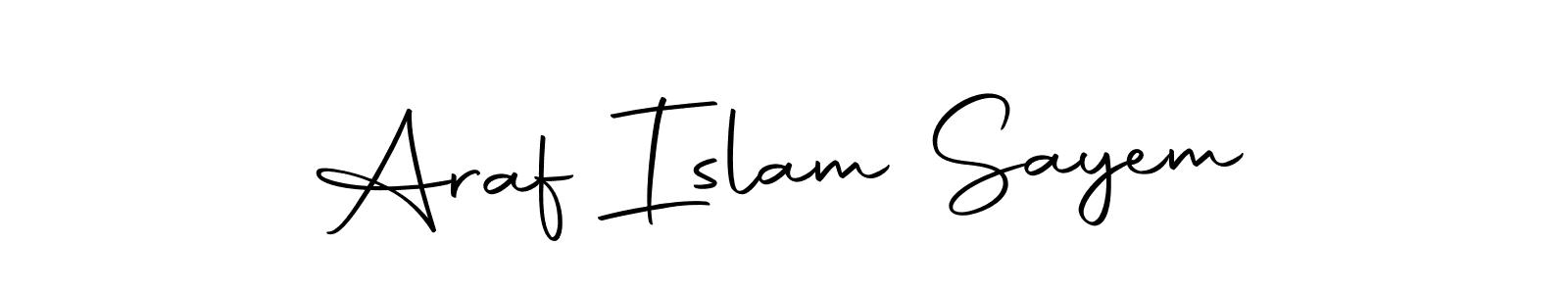 if you are searching for the best signature style for your name Araf Islam Sayem. so please give up your signature search. here we have designed multiple signature styles  using Autography-DOLnW. Araf Islam Sayem signature style 10 images and pictures png