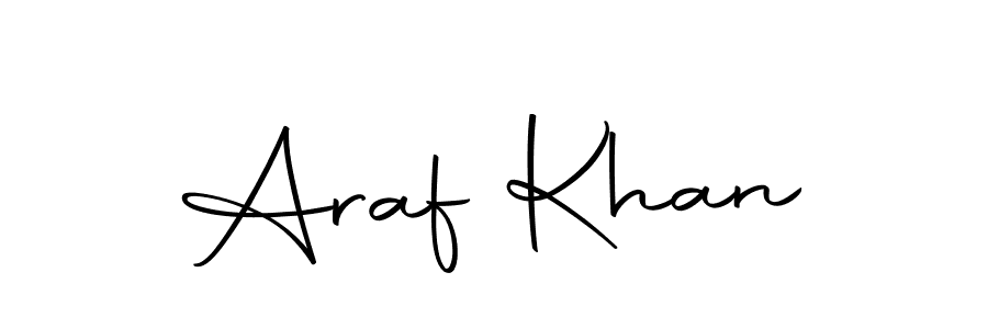 Make a beautiful signature design for name Araf Khan. With this signature (Autography-DOLnW) style, you can create a handwritten signature for free. Araf Khan signature style 10 images and pictures png