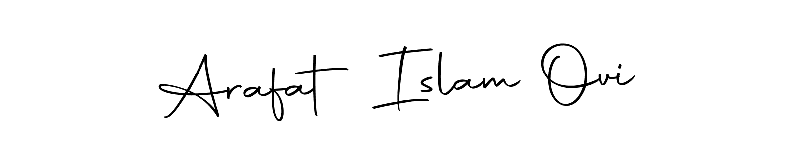 Use a signature maker to create a handwritten signature online. With this signature software, you can design (Autography-DOLnW) your own signature for name Arafat Islam Ovi. Arafat Islam Ovi signature style 10 images and pictures png