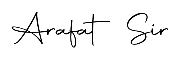 You can use this online signature creator to create a handwritten signature for the name Arafat Sir. This is the best online autograph maker. Arafat Sir signature style 10 images and pictures png
