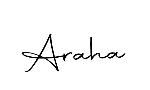 Design your own signature with our free online signature maker. With this signature software, you can create a handwritten (Autography-DOLnW) signature for name Araha. Araha signature style 10 images and pictures png