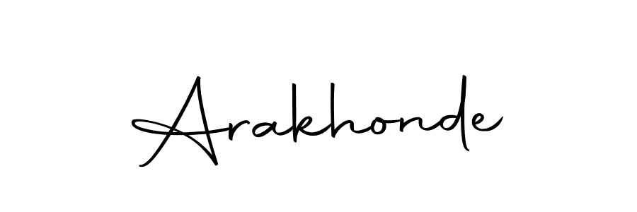 Create a beautiful signature design for name Arakhonde. With this signature (Autography-DOLnW) fonts, you can make a handwritten signature for free. Arakhonde signature style 10 images and pictures png