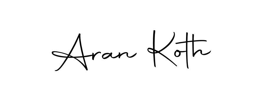 Use a signature maker to create a handwritten signature online. With this signature software, you can design (Autography-DOLnW) your own signature for name Aran Koth. Aran Koth signature style 10 images and pictures png