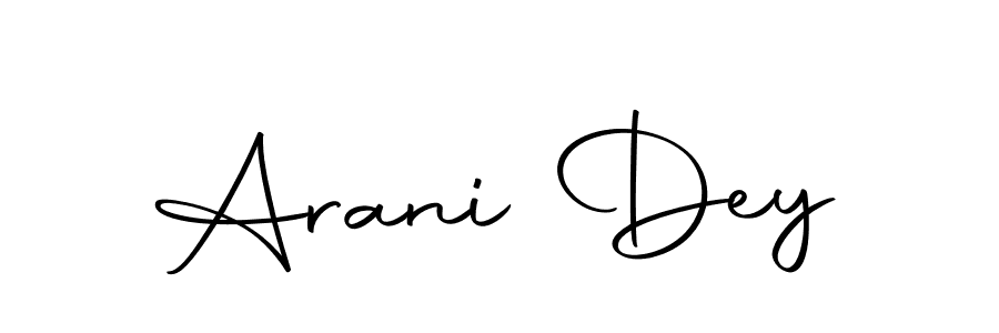 How to make Arani Dey signature? Autography-DOLnW is a professional autograph style. Create handwritten signature for Arani Dey name. Arani Dey signature style 10 images and pictures png