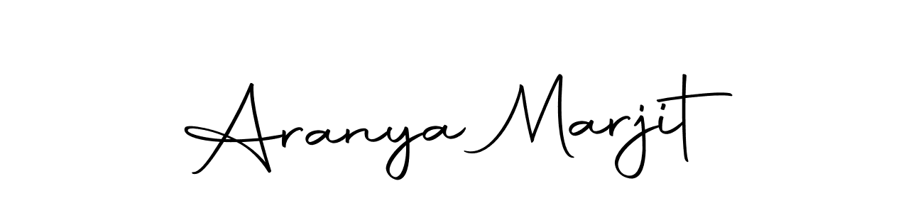 Create a beautiful signature design for name Aranya Marjit. With this signature (Autography-DOLnW) fonts, you can make a handwritten signature for free. Aranya Marjit signature style 10 images and pictures png