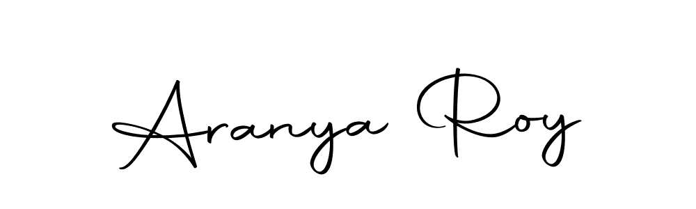 How to make Aranya Roy name signature. Use Autography-DOLnW style for creating short signs online. This is the latest handwritten sign. Aranya Roy signature style 10 images and pictures png