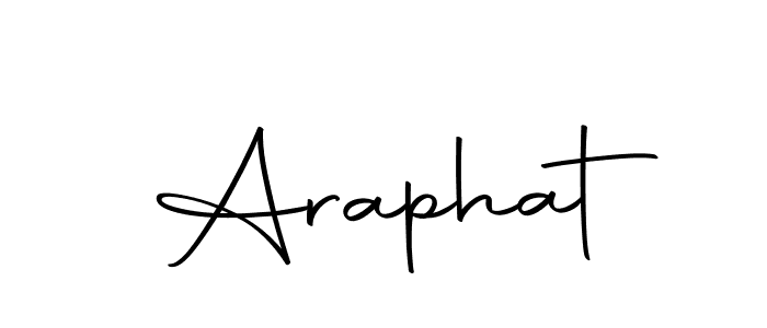 Design your own signature with our free online signature maker. With this signature software, you can create a handwritten (Autography-DOLnW) signature for name Araphat. Araphat signature style 10 images and pictures png
