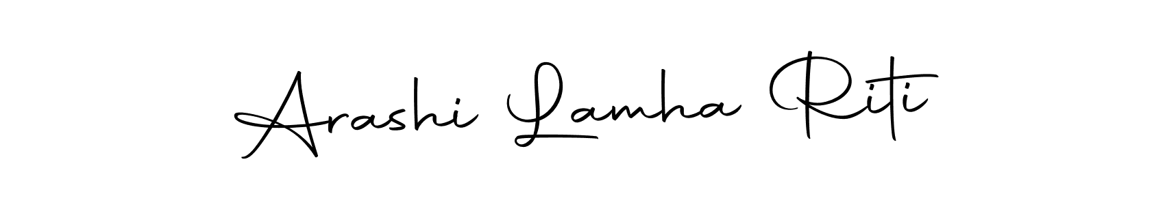 Make a beautiful signature design for name Arashi Lamha Riti. With this signature (Autography-DOLnW) style, you can create a handwritten signature for free. Arashi Lamha Riti signature style 10 images and pictures png