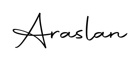 Transform the name Araslan into a signature masterpiece using Autography-DOLnW font. Ideal for photographers, artists, and creators looking for watermarks. Araslan signature style 10 images and pictures png