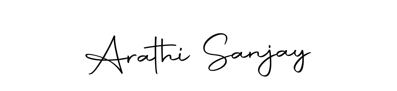 You can use this online signature creator to create a handwritten signature for the name Arathi Sanjay. This is the best online autograph maker. Arathi Sanjay signature style 10 images and pictures png