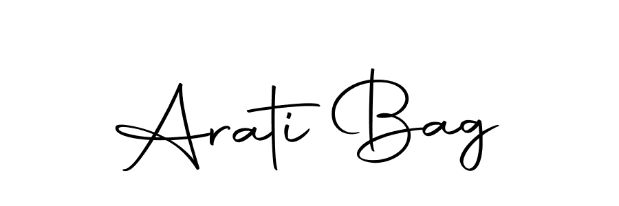 Make a beautiful signature design for name Arati Bag. With this signature (Autography-DOLnW) style, you can create a handwritten signature for free. Arati Bag signature style 10 images and pictures png