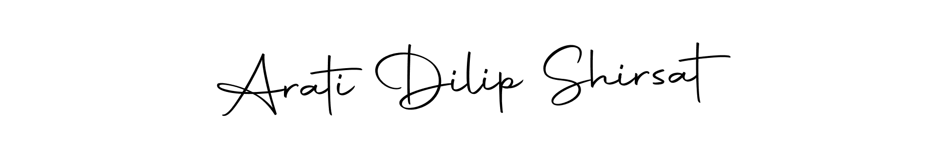 The best way (Autography-DOLnW) to make a short signature is to pick only two or three words in your name. The name Arati Dilip Shirsat include a total of six letters. For converting this name. Arati Dilip Shirsat signature style 10 images and pictures png