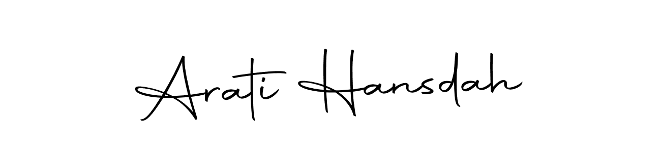 Similarly Autography-DOLnW is the best handwritten signature design. Signature creator online .You can use it as an online autograph creator for name Arati Hansdah. Arati Hansdah signature style 10 images and pictures png