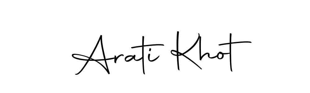 The best way (Autography-DOLnW) to make a short signature is to pick only two or three words in your name. The name Arati Khot include a total of six letters. For converting this name. Arati Khot signature style 10 images and pictures png