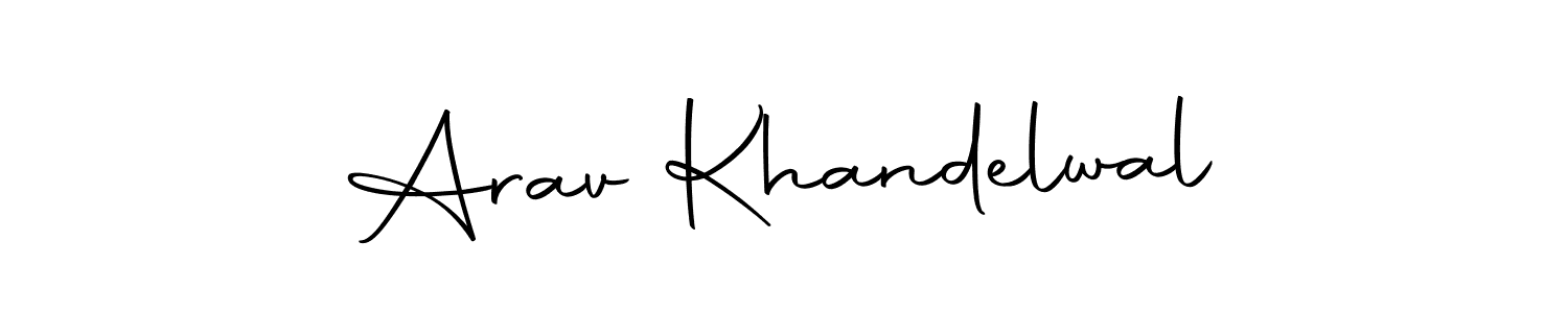 Arav Khandelwal stylish signature style. Best Handwritten Sign (Autography-DOLnW) for my name. Handwritten Signature Collection Ideas for my name Arav Khandelwal. Arav Khandelwal signature style 10 images and pictures png