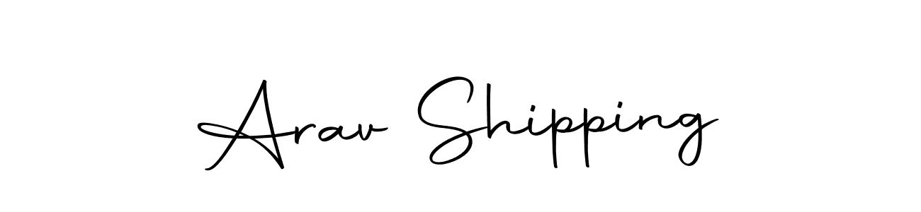 How to make Arav Shipping signature? Autography-DOLnW is a professional autograph style. Create handwritten signature for Arav Shipping name. Arav Shipping signature style 10 images and pictures png