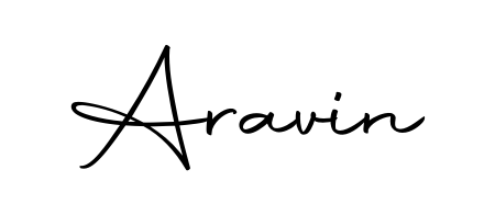 Upgrade your professional image with Aravin signature created with Autography-DOLnW font. Fast, free, and watermark-free download. Aravin signature style 10 images and pictures png