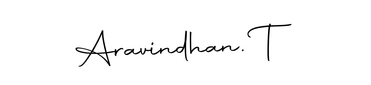 The best way (Autography-DOLnW) to make a short signature is to pick only two or three words in your name. The name Aravindhan. T include a total of six letters. For converting this name. Aravindhan. T signature style 10 images and pictures png