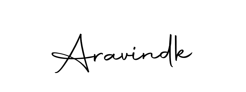 Make a beautiful signature design for name Aravindk. With this signature (Autography-DOLnW) style, you can create a handwritten signature for free. Aravindk signature style 10 images and pictures png