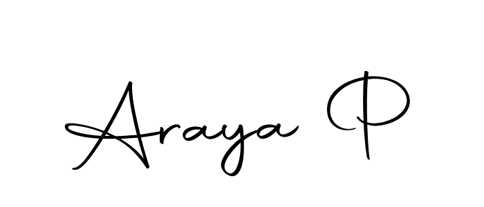 Also we have Araya P name is the best signature style. Create professional handwritten signature collection using Autography-DOLnW autograph style. Araya P signature style 10 images and pictures png