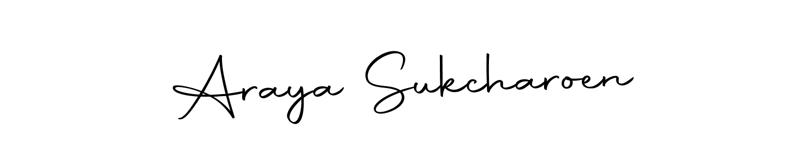 Also we have Araya Sukcharoen name is the best signature style. Create professional handwritten signature collection using Autography-DOLnW autograph style. Araya Sukcharoen signature style 10 images and pictures png