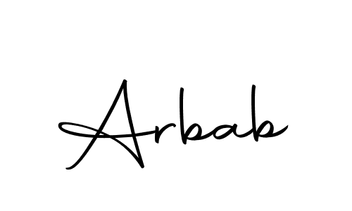 Create a beautiful signature design for name Arbab. With this signature (Autography-DOLnW) fonts, you can make a handwritten signature for free. Arbab signature style 10 images and pictures png