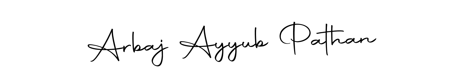 Design your own signature with our free online signature maker. With this signature software, you can create a handwritten (Autography-DOLnW) signature for name Arbaj Ayyub Pathan. Arbaj Ayyub Pathan signature style 10 images and pictures png