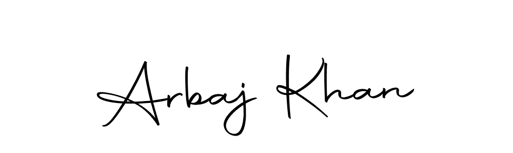 Use a signature maker to create a handwritten signature online. With this signature software, you can design (Autography-DOLnW) your own signature for name Arbaj Khan. Arbaj Khan signature style 10 images and pictures png