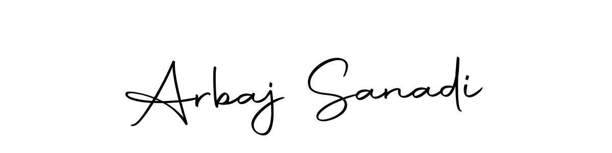 How to make Arbaj Sanadi signature? Autography-DOLnW is a professional autograph style. Create handwritten signature for Arbaj Sanadi name. Arbaj Sanadi signature style 10 images and pictures png