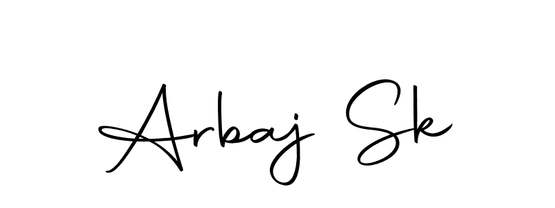 This is the best signature style for the Arbaj Sk name. Also you like these signature font (Autography-DOLnW). Mix name signature. Arbaj Sk signature style 10 images and pictures png