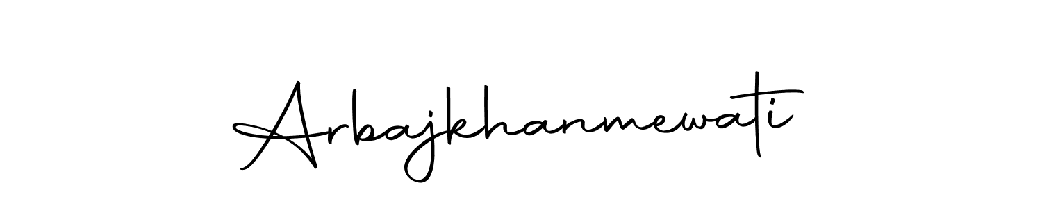 Make a short Arbajkhanmewati signature style. Manage your documents anywhere anytime using Autography-DOLnW. Create and add eSignatures, submit forms, share and send files easily. Arbajkhanmewati signature style 10 images and pictures png