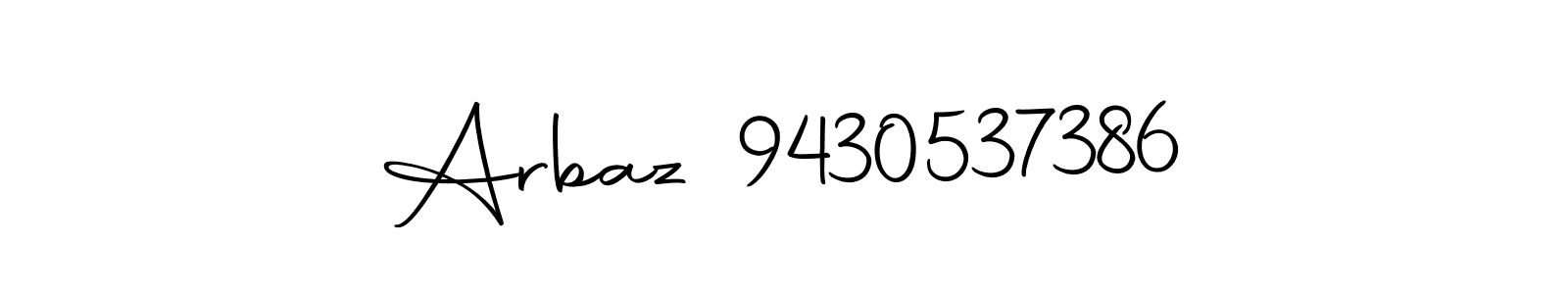 Make a beautiful signature design for name Arbaz 9430537386. Use this online signature maker to create a handwritten signature for free. Arbaz 9430537386 signature style 10 images and pictures png