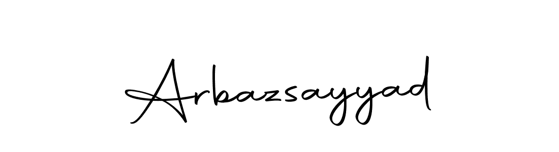 Design your own signature with our free online signature maker. With this signature software, you can create a handwritten (Autography-DOLnW) signature for name Arbazsayyad. Arbazsayyad signature style 10 images and pictures png