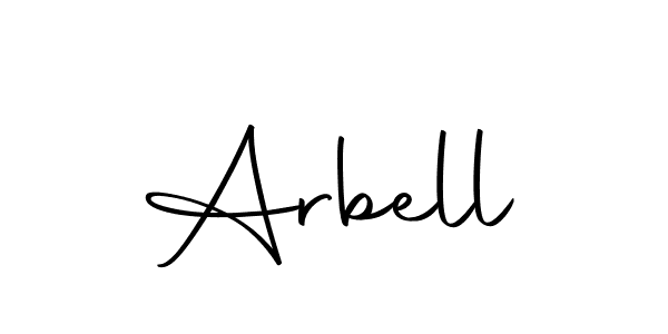How to make Arbell name signature. Use Autography-DOLnW style for creating short signs online. This is the latest handwritten sign. Arbell signature style 10 images and pictures png