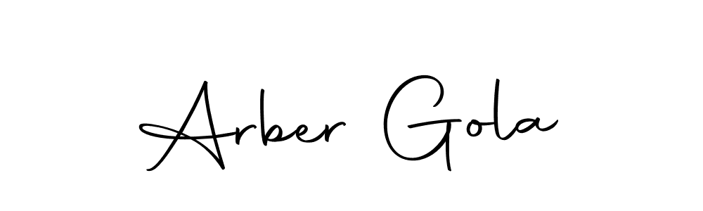 How to make Arber Gola signature? Autography-DOLnW is a professional autograph style. Create handwritten signature for Arber Gola name. Arber Gola signature style 10 images and pictures png