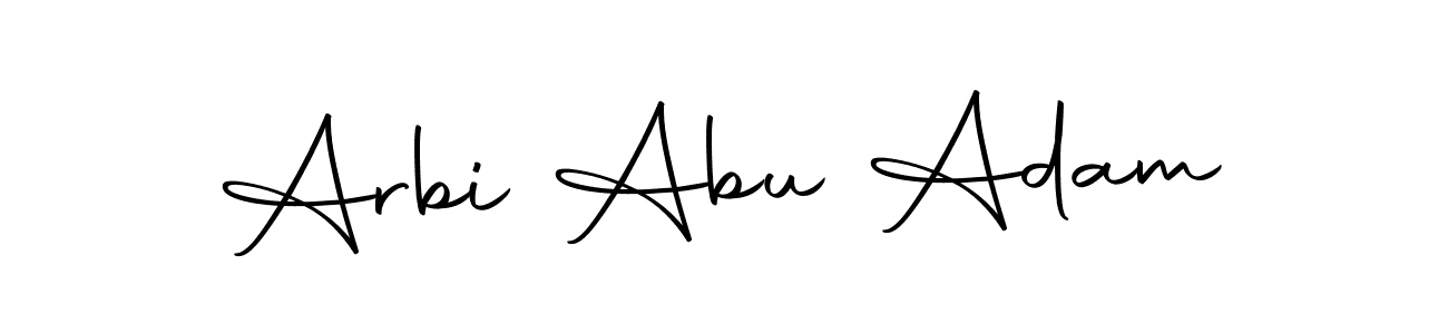 This is the best signature style for the Arbi Abu Adam name. Also you like these signature font (Autography-DOLnW). Mix name signature. Arbi Abu Adam signature style 10 images and pictures png