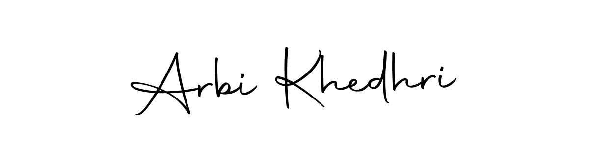 if you are searching for the best signature style for your name Arbi Khedhri. so please give up your signature search. here we have designed multiple signature styles  using Autography-DOLnW. Arbi Khedhri signature style 10 images and pictures png