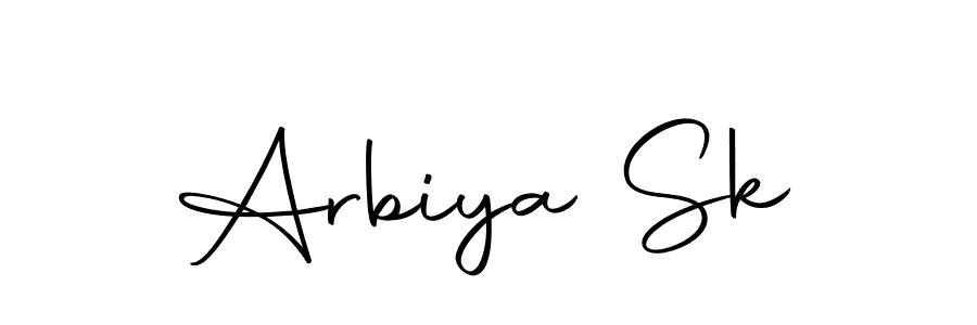 Create a beautiful signature design for name Arbiya Sk. With this signature (Autography-DOLnW) fonts, you can make a handwritten signature for free. Arbiya Sk signature style 10 images and pictures png