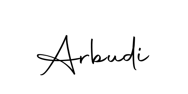 Make a beautiful signature design for name Arbudi. With this signature (Autography-DOLnW) style, you can create a handwritten signature for free. Arbudi signature style 10 images and pictures png
