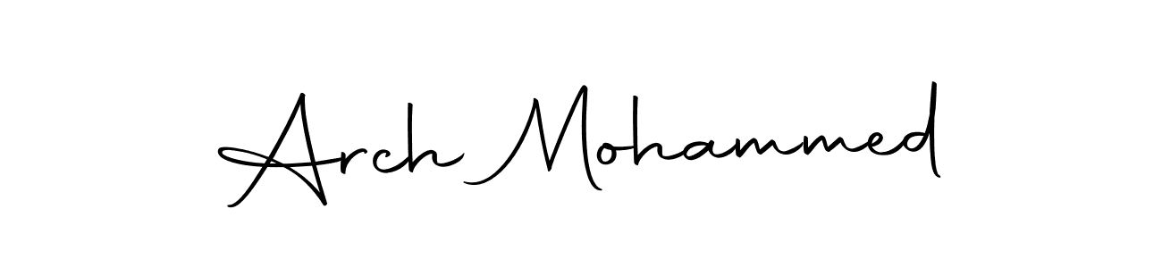 It looks lik you need a new signature style for name Arch Mohammed. Design unique handwritten (Autography-DOLnW) signature with our free signature maker in just a few clicks. Arch Mohammed signature style 10 images and pictures png