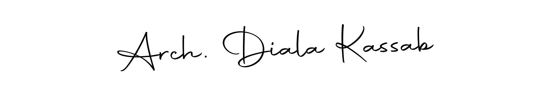 Similarly Autography-DOLnW is the best handwritten signature design. Signature creator online .You can use it as an online autograph creator for name Arch. Diala Kassab. Arch. Diala Kassab signature style 10 images and pictures png