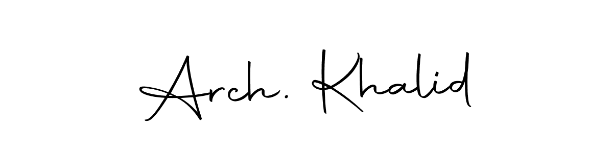 Also You can easily find your signature by using the search form. We will create Arch. Khalid name handwritten signature images for you free of cost using Autography-DOLnW sign style. Arch. Khalid signature style 10 images and pictures png