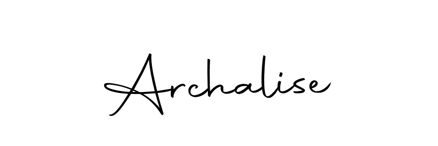 The best way (Autography-DOLnW) to make a short signature is to pick only two or three words in your name. The name Archalise include a total of six letters. For converting this name. Archalise signature style 10 images and pictures png