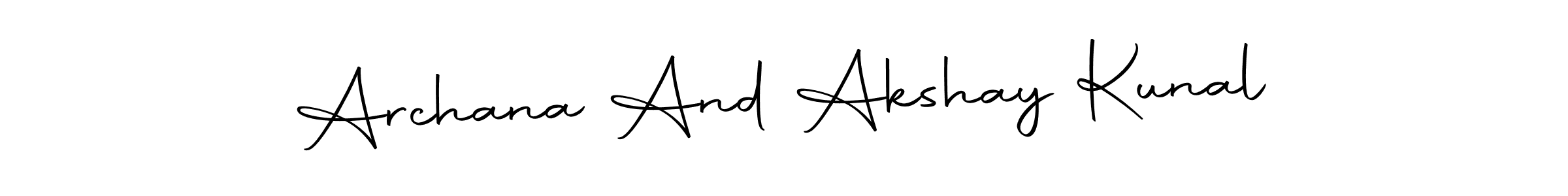 Also we have Archana And Akshay Kunal name is the best signature style. Create professional handwritten signature collection using Autography-DOLnW autograph style. Archana And Akshay Kunal signature style 10 images and pictures png