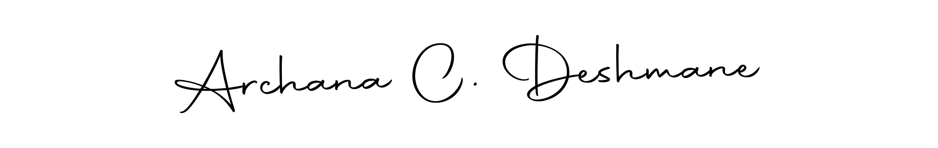 How to make Archana C. Deshmane name signature. Use Autography-DOLnW style for creating short signs online. This is the latest handwritten sign. Archana C. Deshmane signature style 10 images and pictures png