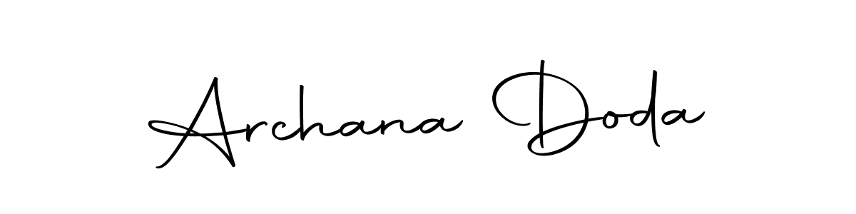 How to make Archana Doda name signature. Use Autography-DOLnW style for creating short signs online. This is the latest handwritten sign. Archana Doda signature style 10 images and pictures png