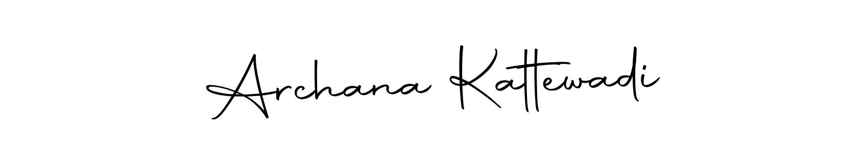 How to make Archana Kattewadi name signature. Use Autography-DOLnW style for creating short signs online. This is the latest handwritten sign. Archana Kattewadi signature style 10 images and pictures png