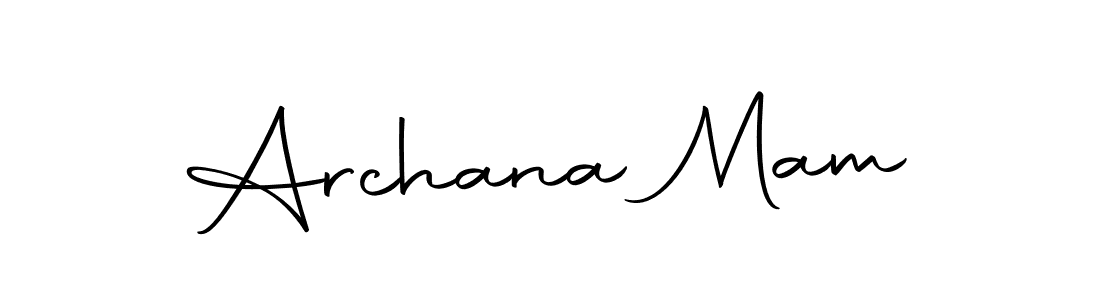 Use a signature maker to create a handwritten signature online. With this signature software, you can design (Autography-DOLnW) your own signature for name Archana Mam. Archana Mam signature style 10 images and pictures png