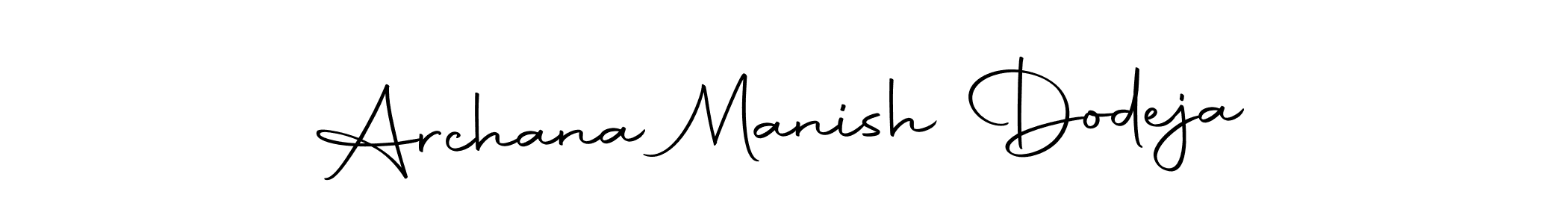 Also we have Archana Manish Dodeja name is the best signature style. Create professional handwritten signature collection using Autography-DOLnW autograph style. Archana Manish Dodeja signature style 10 images and pictures png