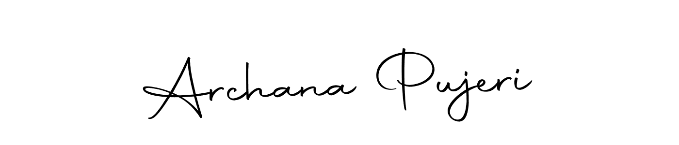 Use a signature maker to create a handwritten signature online. With this signature software, you can design (Autography-DOLnW) your own signature for name Archana Pujeri. Archana Pujeri signature style 10 images and pictures png